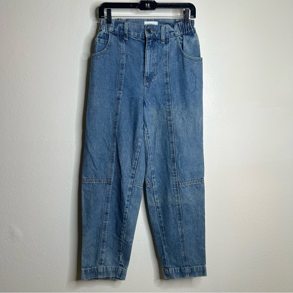Pistola Hemp Cotton Lily Balloon Front Seamed Tapered Jean